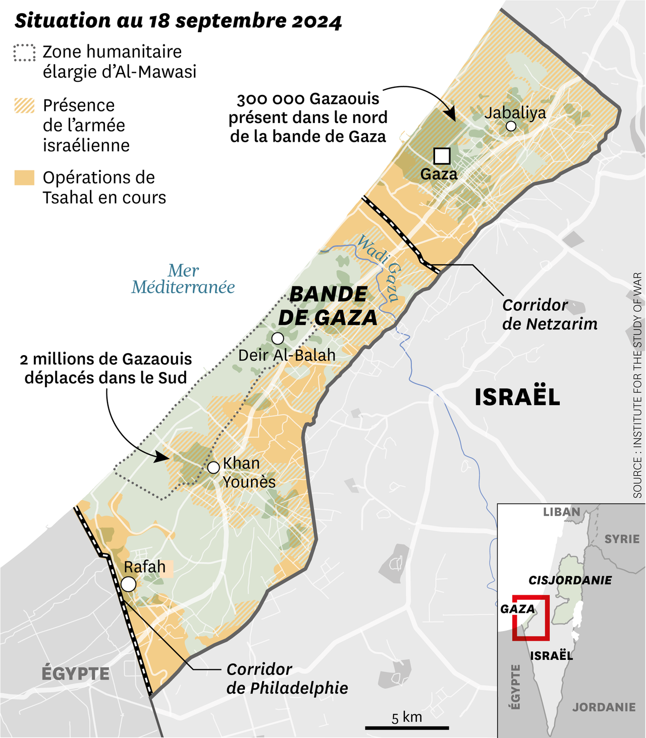 Tsahal conquiert le corridor de Netzarim, divisant la bande de Gaza en deux